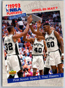 1993 Upper Deck First Round: Spurs 3