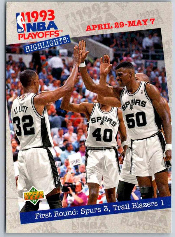 1993 Upper Deck First Round: Spurs 3 #183