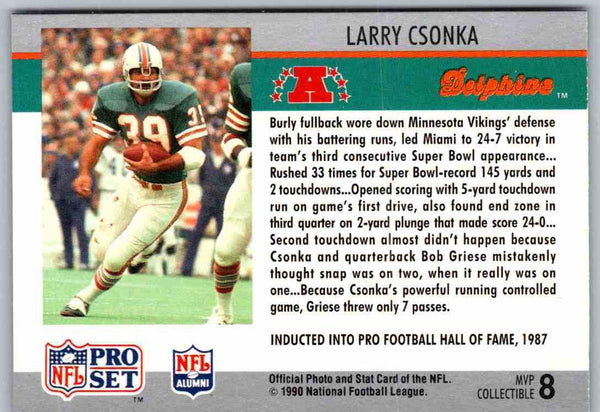 1992 Proset Larry Csonka #8