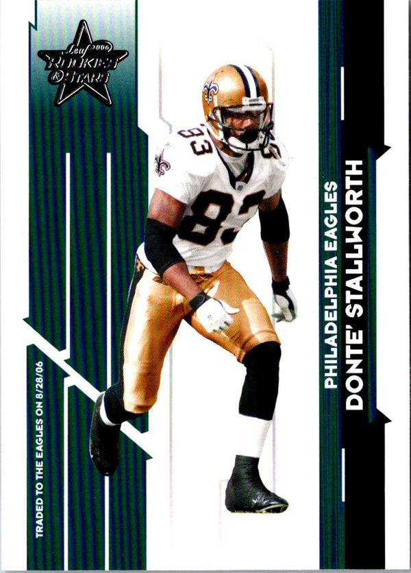 2006 Leaf Rookies & Stars Donte Stallworth #67