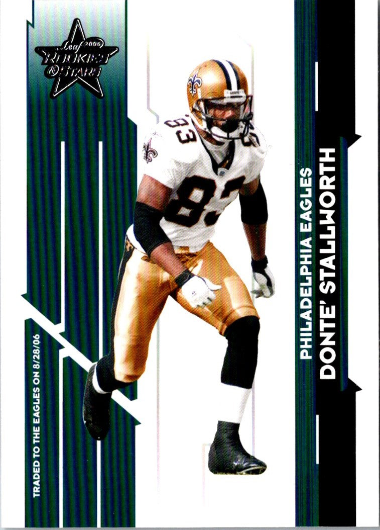 2006 Leaf Rookies & Stars Donte Stallworth