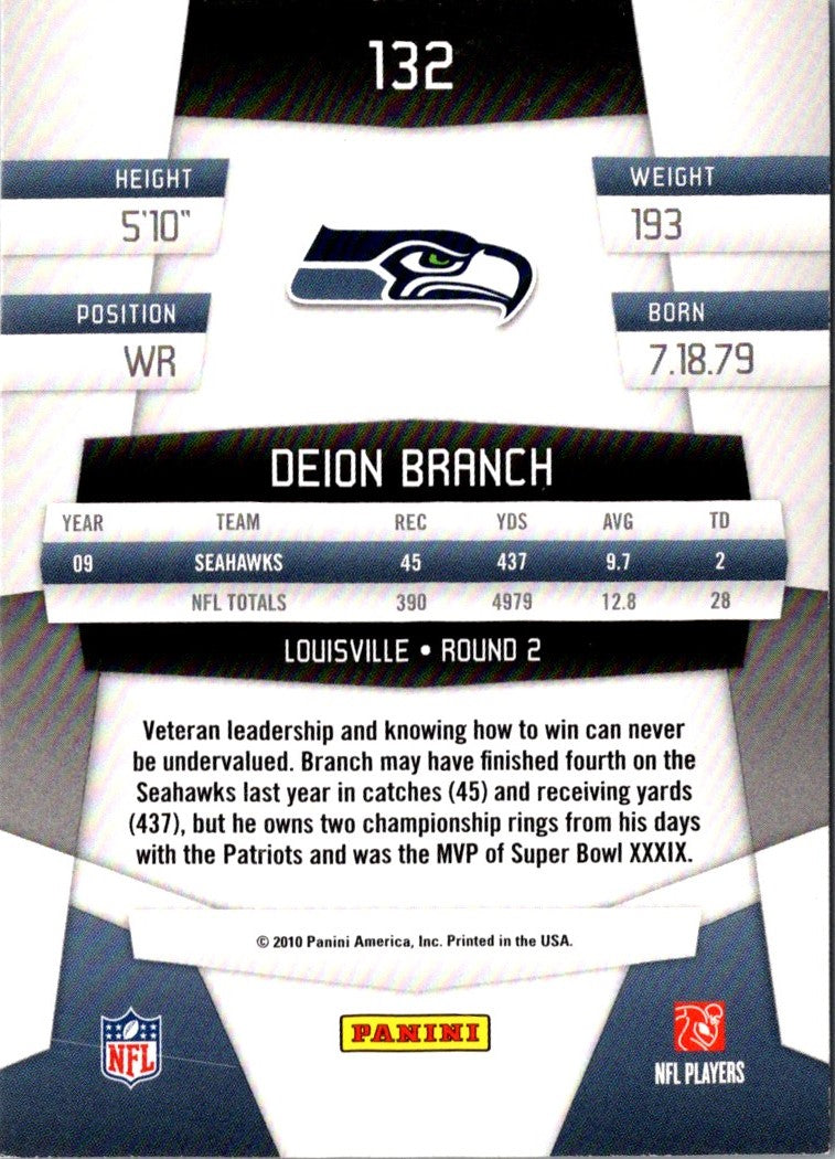 2010 Panini Certified Deion Branch