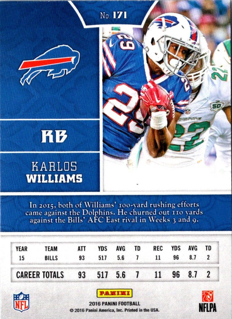 2016 Panini Karlos Williams