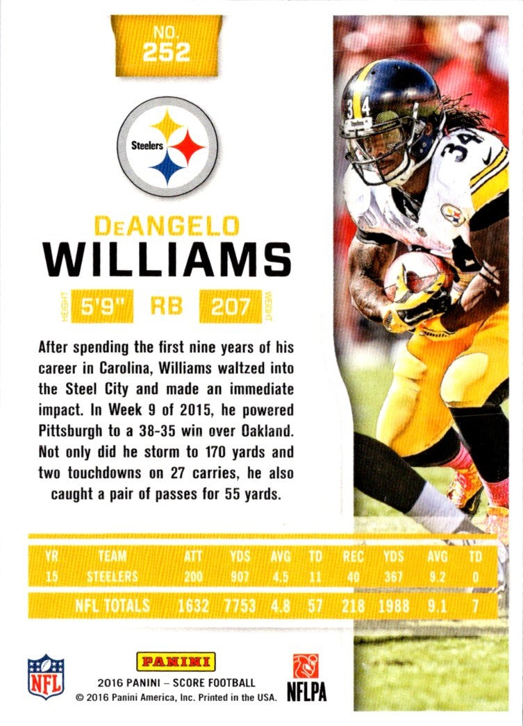 2016 Score DeAngelo Williams