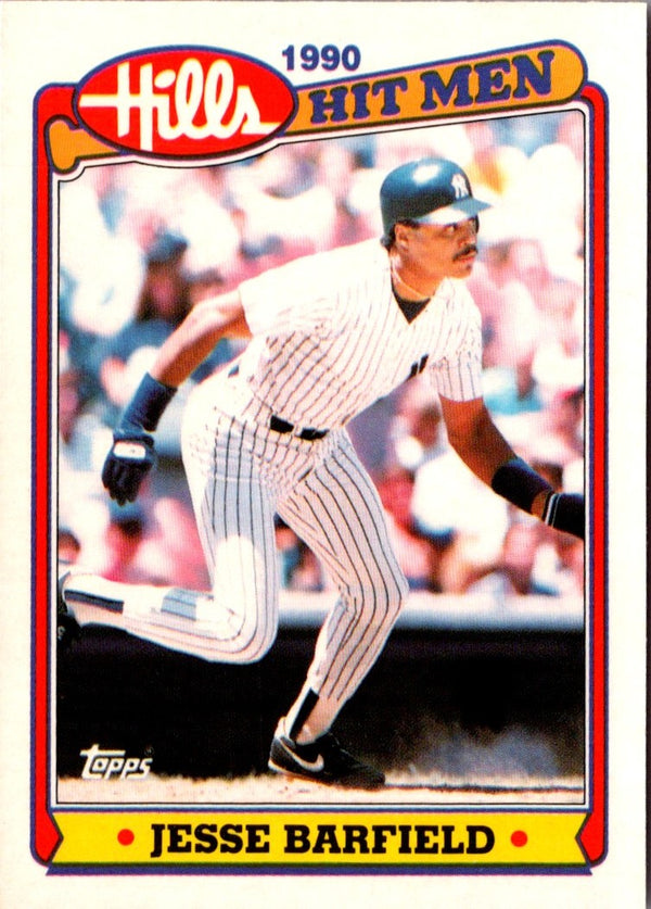 1990 Topps Hills Hit Men Jesse Barfield #24