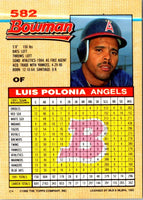 1992 Bowman Luis Polonia #582