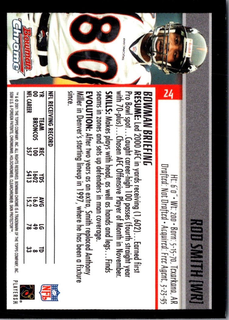 2001 Bowman Rod Smith