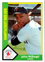 1990 CMC Pawtucket Red Sox Julius McDougal #16