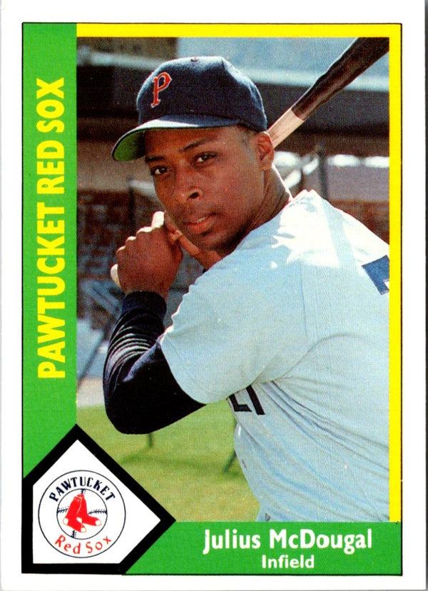 1990 CMC Pawtucket Red Sox Julius McDougal #16
