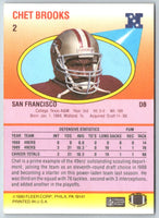 1990 Fleer Chet Brooks #2 Rookie