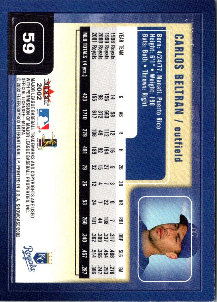 2002 Fleer Showcase Carlos Beltran