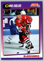 1991 Score American Chris Chelios #235