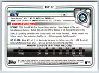 2020 Bowman Chrome Prospects Evan White #BCP-77