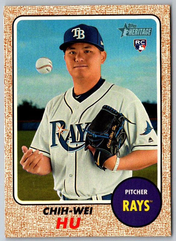 2017 Topps Heritage Chih-Wei Hu #645 Rookie