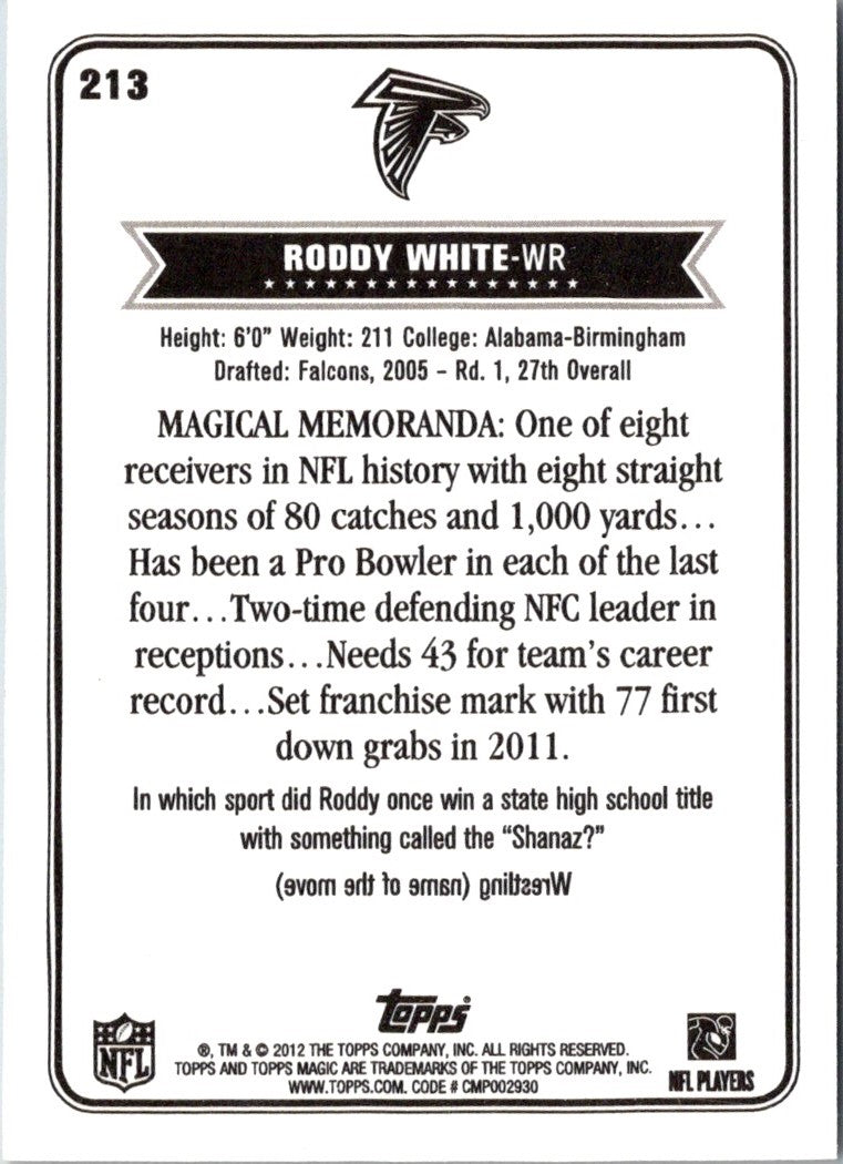 2012 Topps Magic Roddy White