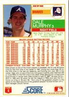 1988 Score Dale Murphy #450