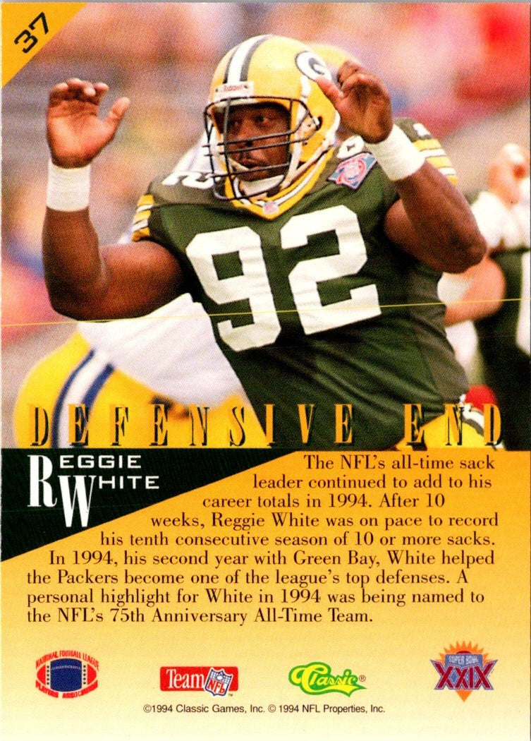 1995 Classic NFL Experience Gold Reggie White