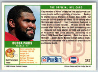 1989 NFL Proset Bubba Paris #387