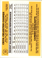 1983 Donruss Cecil Cooper #106