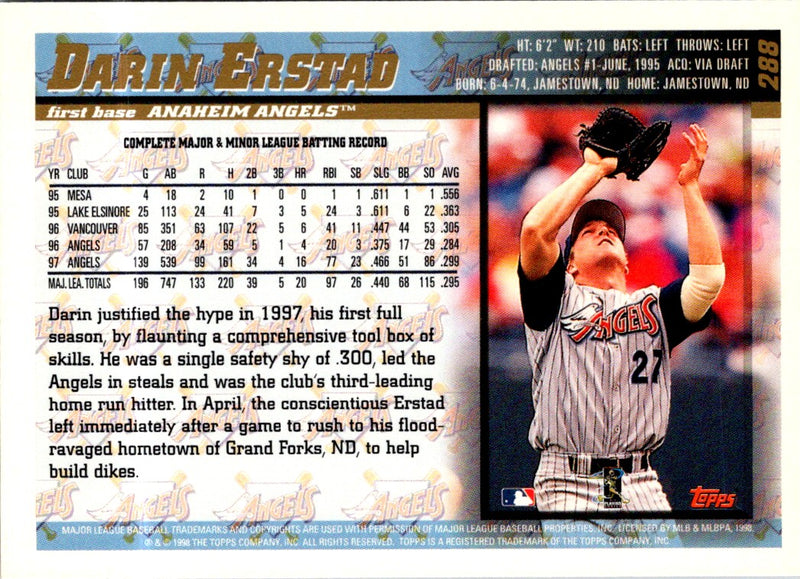 1998 Topps Darin Erstad