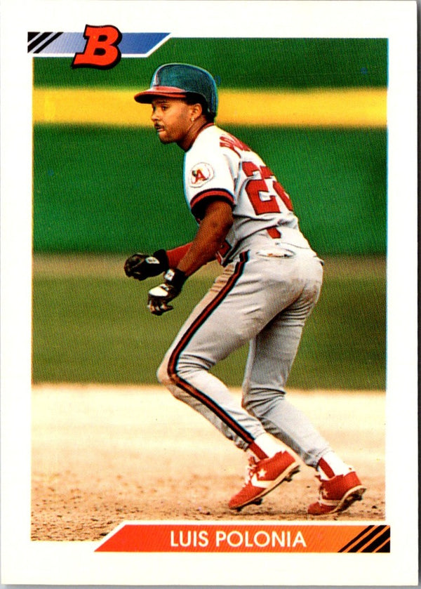 1992 Bowman Luis Polonia #582