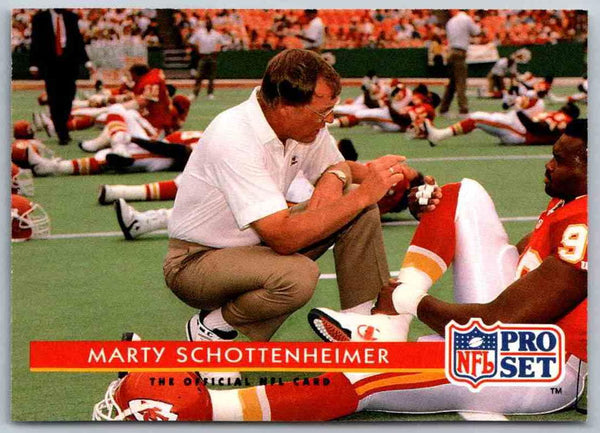 1992 Proset Marty Schottenheimer #207