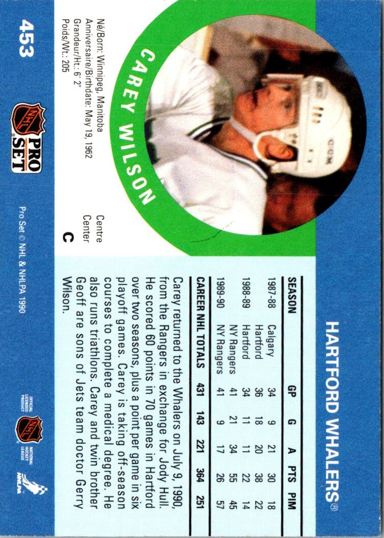 1990 Pro Set Carey Wilson