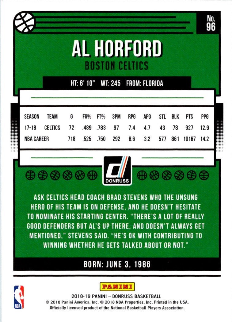 2018 Donruss Al Horford