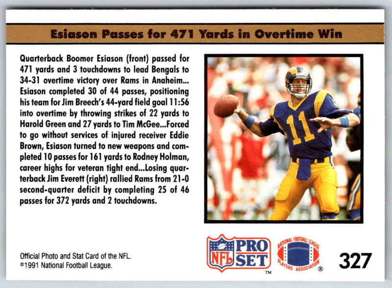 1991 Pro Set Boomer Esiason