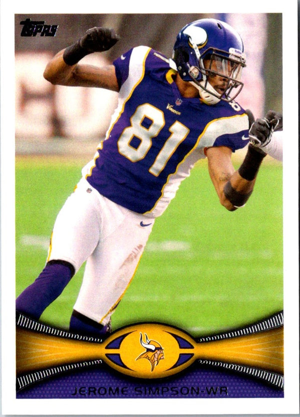 2012 Topps Jerome Simpson #317