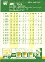 1987 Fleer Star Stickers Jim Rice #99
