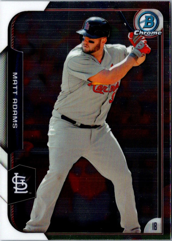 2015 Bowman Chrome Matt Adams #142