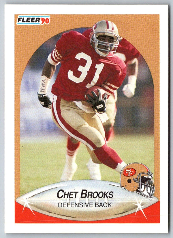 1990 Fleer Chet Brooks #2 Rookie