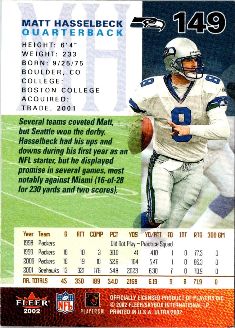 2002 Ultra Matt Hasselbeck