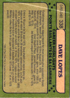 1982 O-Pee-Chee Dave Lopes #338