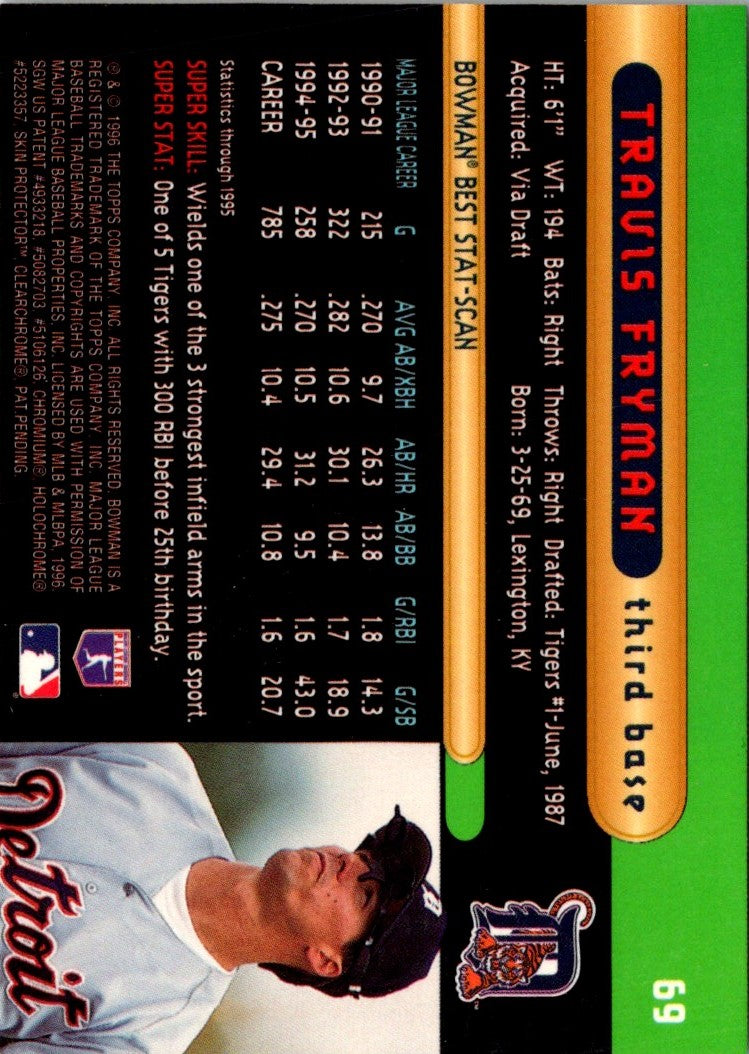 1996 Bowman's Best Travis Fryman