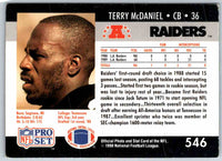 1990 Proset Terry McDaniel #546