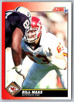 1991 Score Bill Maas #126