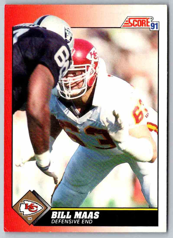 1991 Score Bill Maas #126