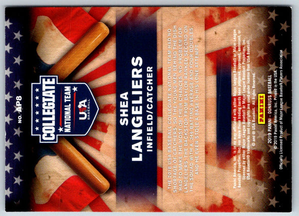 2019 Donruss American Pride Shea Langeliers #AP8