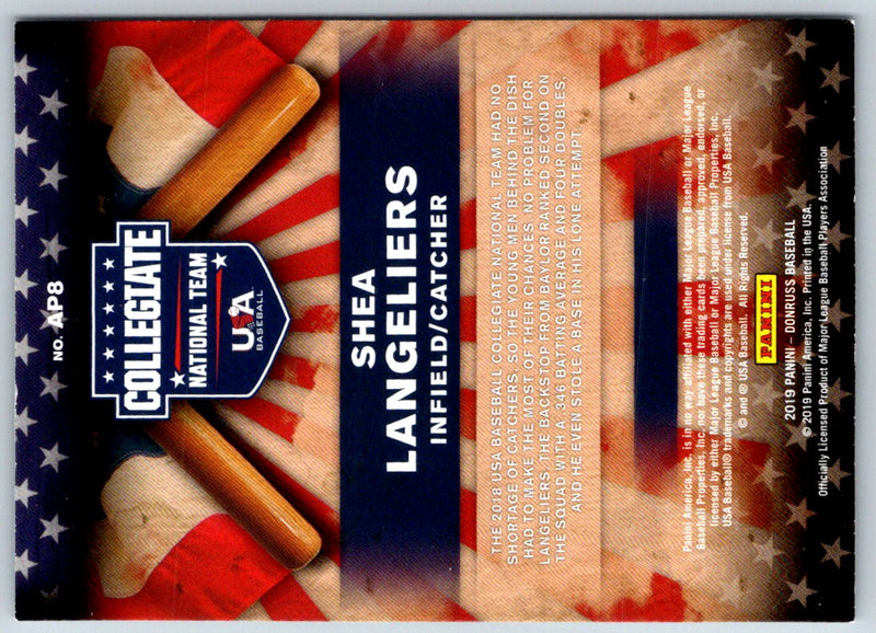 2019 Donruss American Pride Shea Langeliers