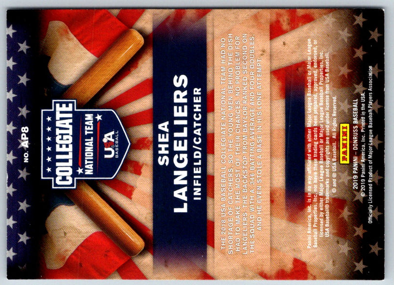 2019 Donruss American Pride Shea Langeliers #AP8