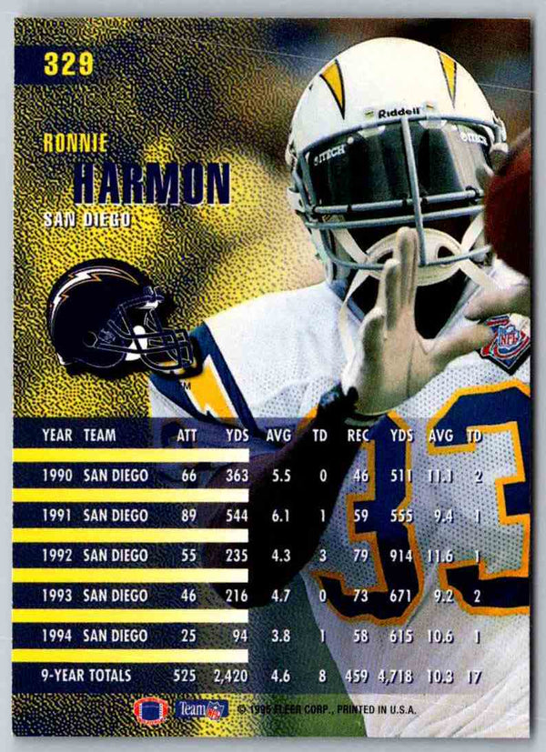 1995 Fleer Ronnie Harmon #329