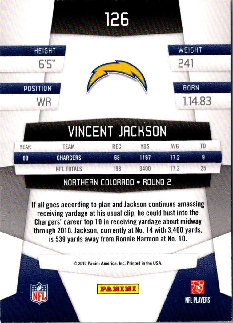 2010 Panini Certified Vincent Jackson