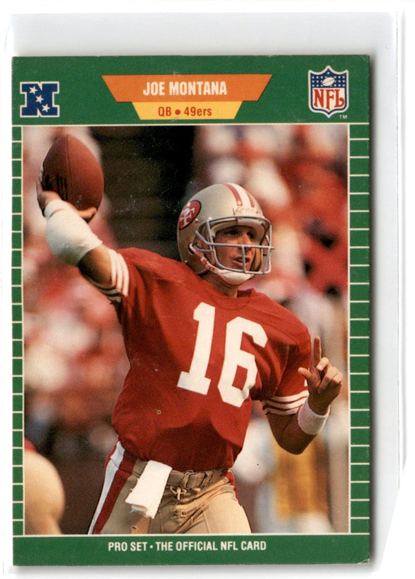 1989 Pro Set Super Bowl XXIV Binder Joe Montana #381