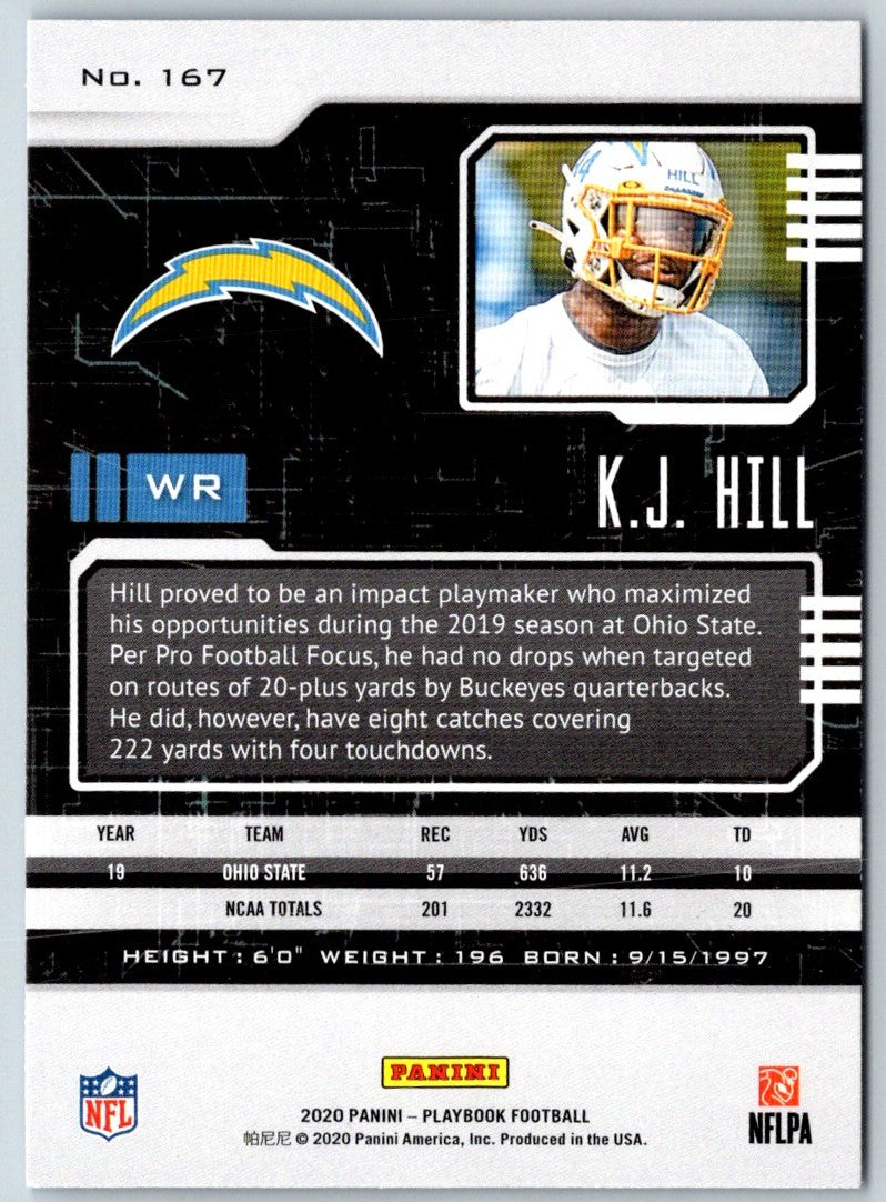 2020 Panini Chronicles Draft Picks Absolute Rookies Spectrum K.J. Hill