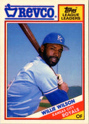 1988 Topps Revco League Leaders Willie Wilson