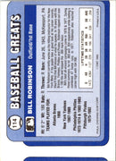1990 Swell Baseball Greats Bill Robinson