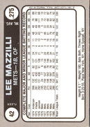 1981 Fleer Star Stickers Lee Mazzilli