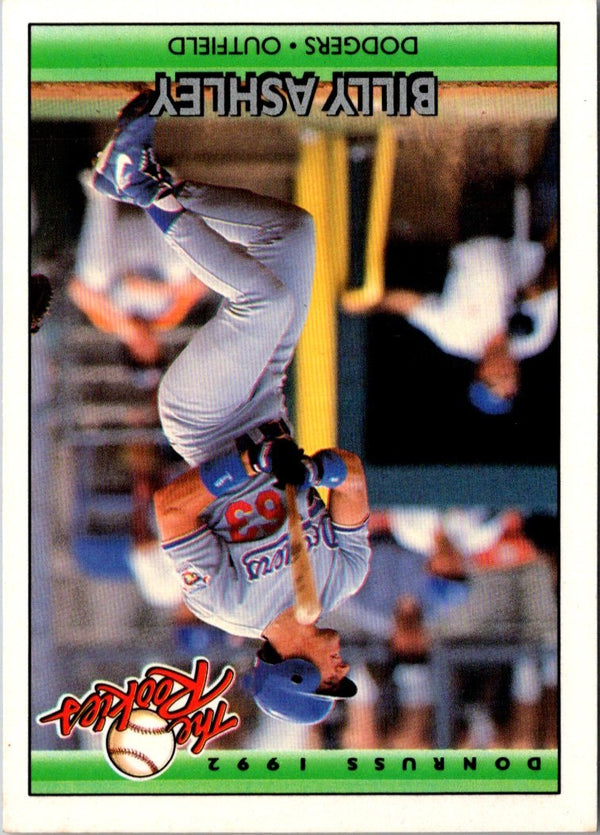 1992 Donruss The Rookies Billy Ashley #5 Rookie